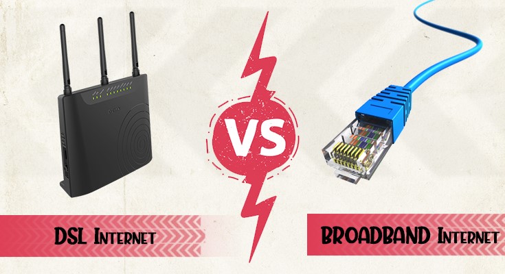 What is the difference between DSL and broadband internet?